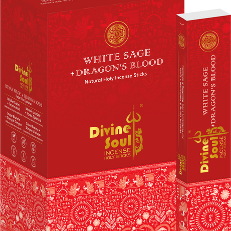 Divine Soul White Sage + Dragon’s Blood - 12packs x 15gm Each