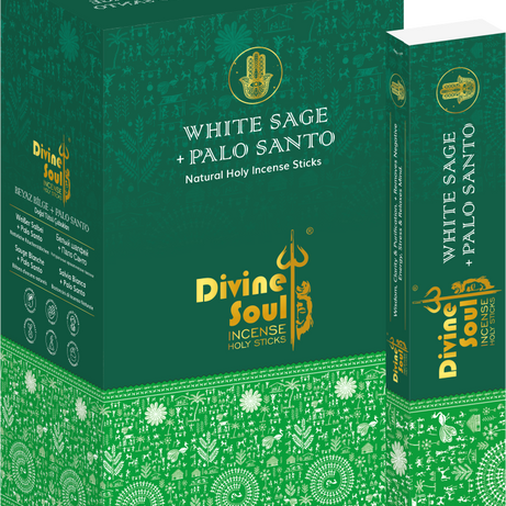 Divine Soul White Sage + Palo Santo - 12packs x 15gm Each