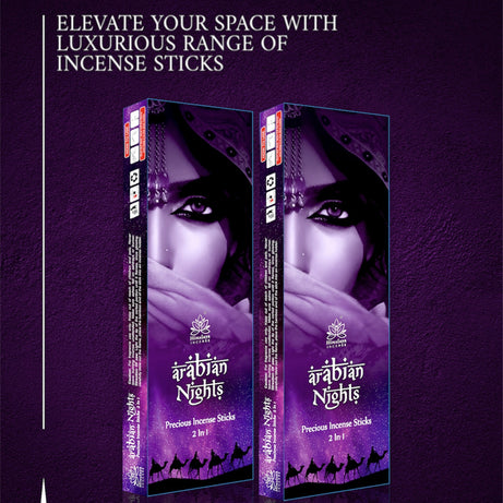 Himalaya Arabian Nights Luxurious Incense Sticks 50 Gms With Metal Incense Sticks Holder