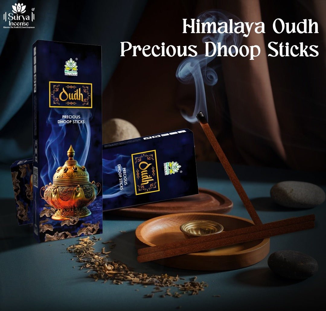 Himalaya Oudh Precious Dhoop Sticks -  - Bambooless Incense Sticks - 50 Grm  / Pack