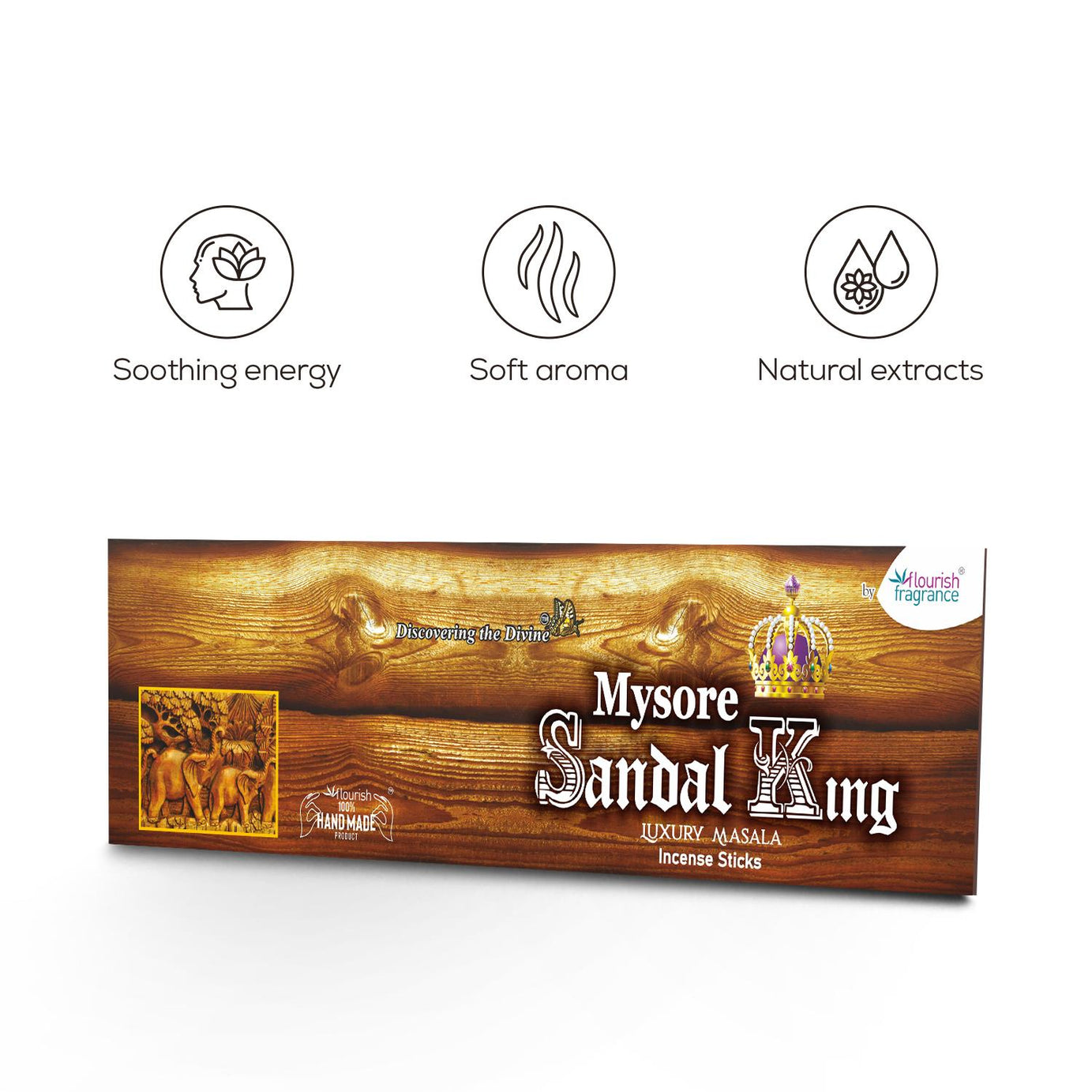 Flourish Fragrance Mysore Sandal King Masala Incense Sticks