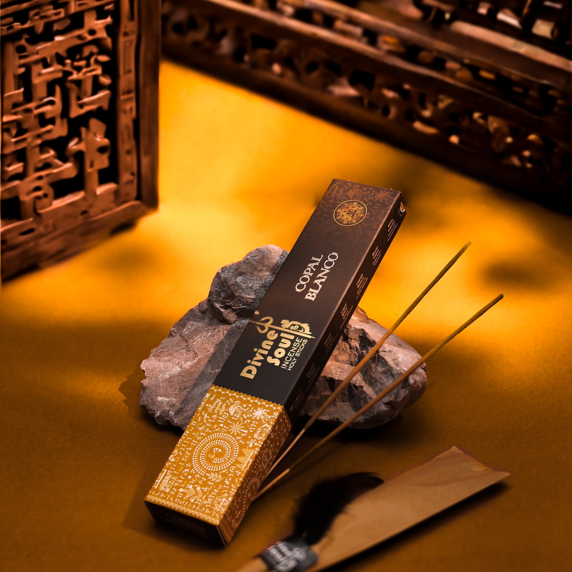 Divine Soul Premium Incense Gift Pack – Perfect Diwali Incense Gifts | Unique Diwali Gift Set | Ganesh Chaturthi Gift Set | Festive Aromatherapy Combo - Pack of 8 with Free Metal Leaf Holder