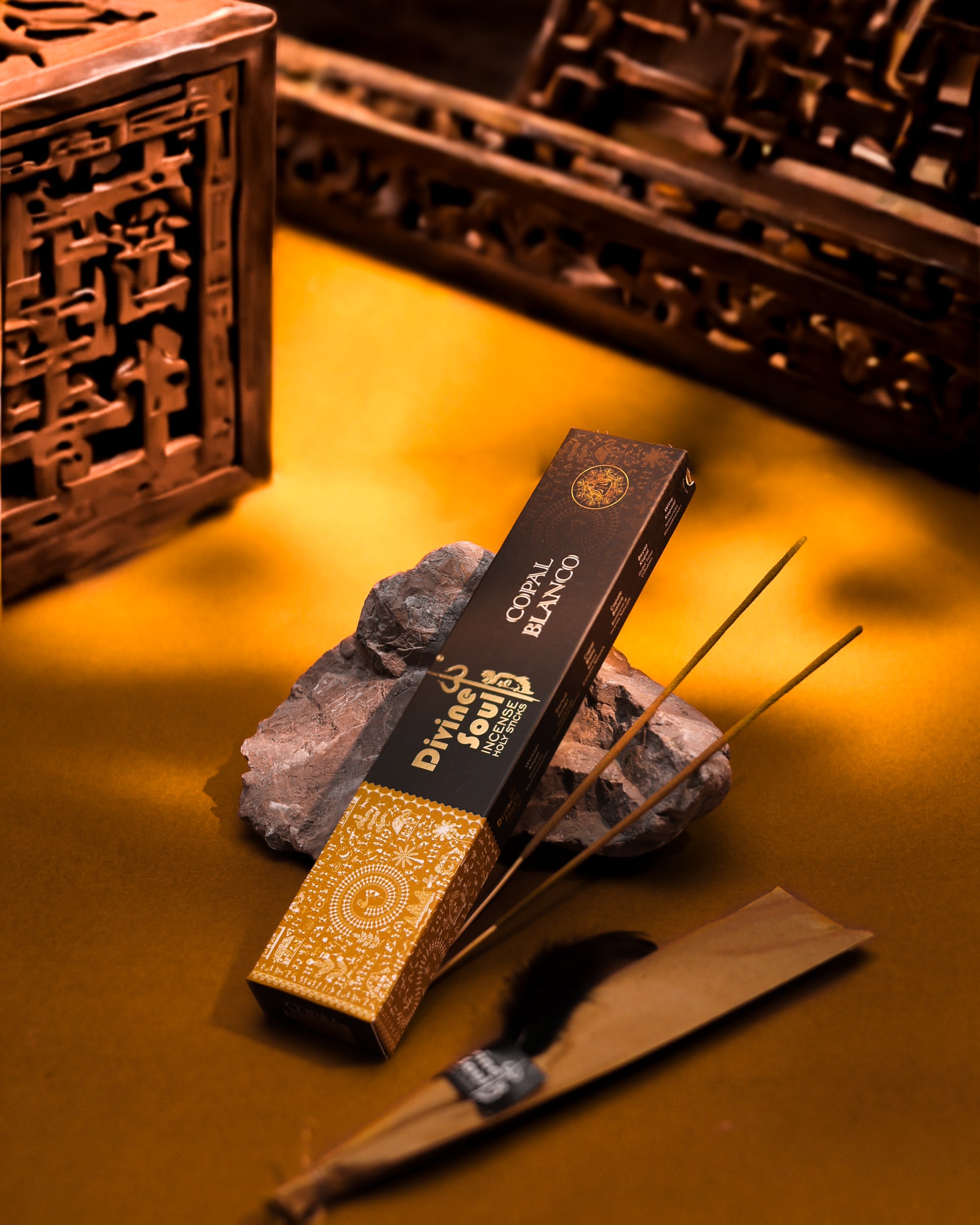 Divine Soul Premium Incense Gift Pack – Perfect Diwali Incense Gifts | Unique Diwali Gift Set | Ganesh Chaturthi Gift Set | Festive Aromatherapy Combo - Pack of 8 with Free Metal Leaf Holder